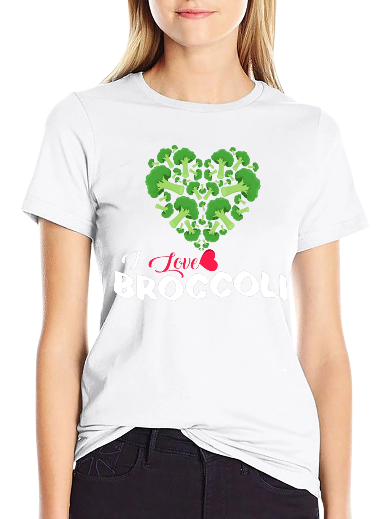I Love Broccoli T-Shirt - Foodie Tee