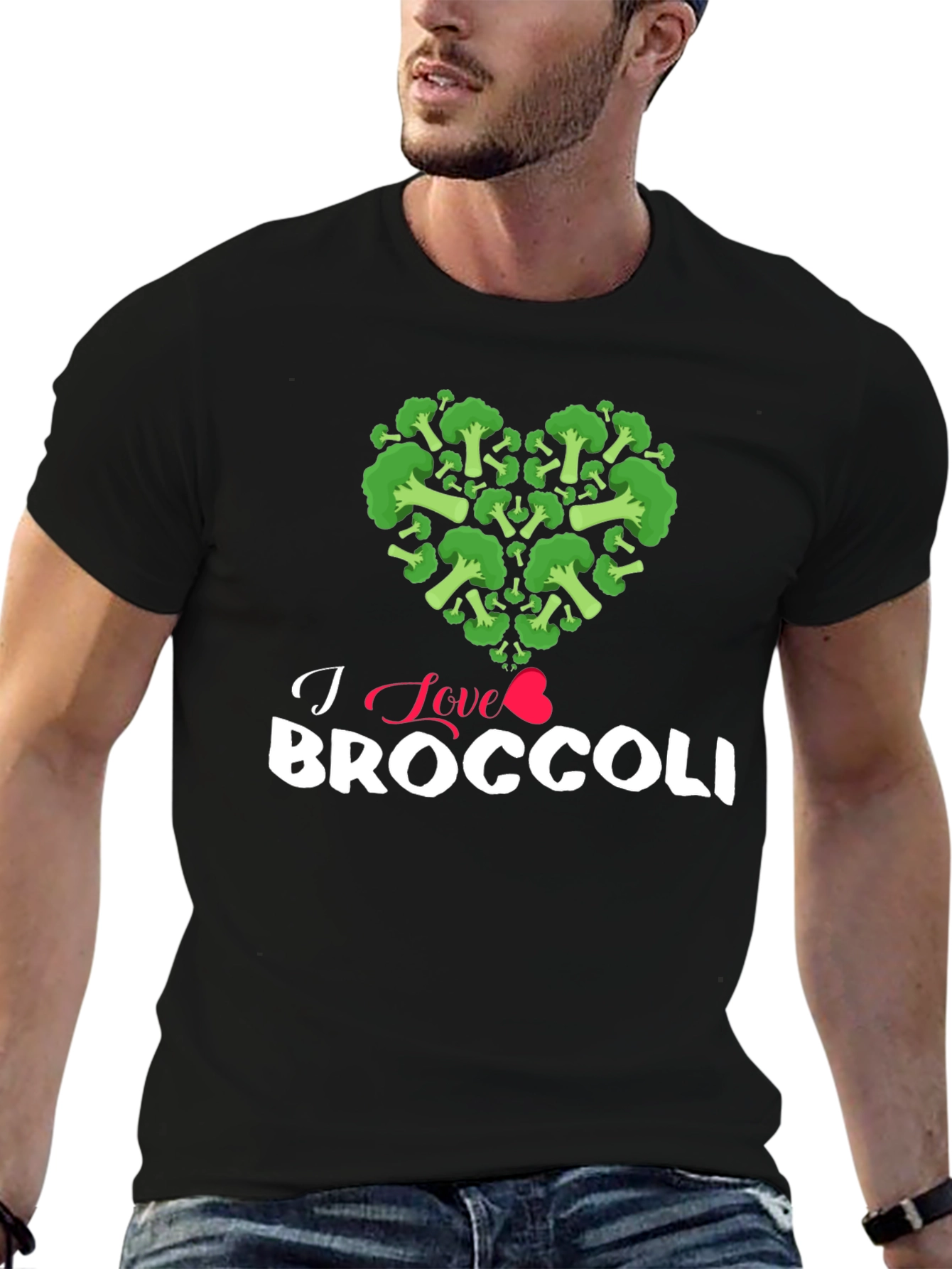 I Love Broccoli T-Shirt - Foodie Tee