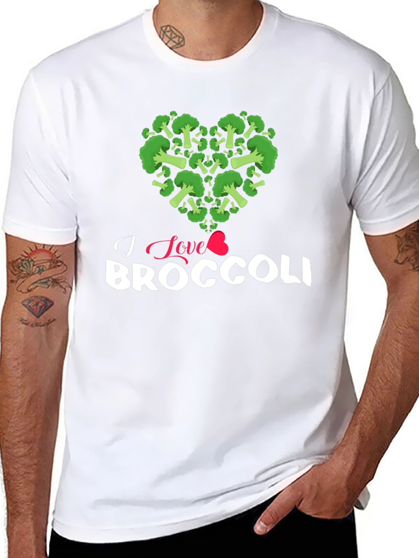 I Love Broccoli T-Shirt - Foodie Tee
