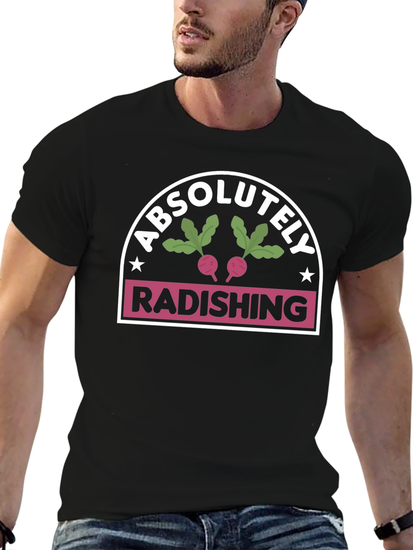 Absolutely Radishing Black T-Shirt