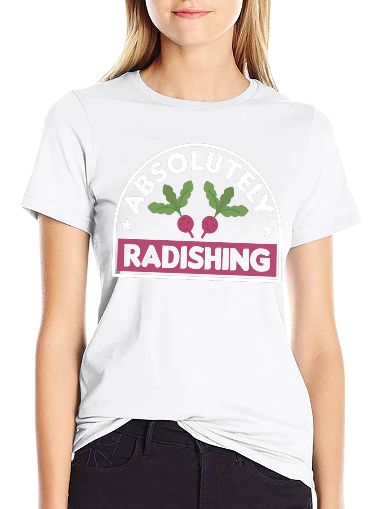 Absolutely Radishing Black T-Shirt