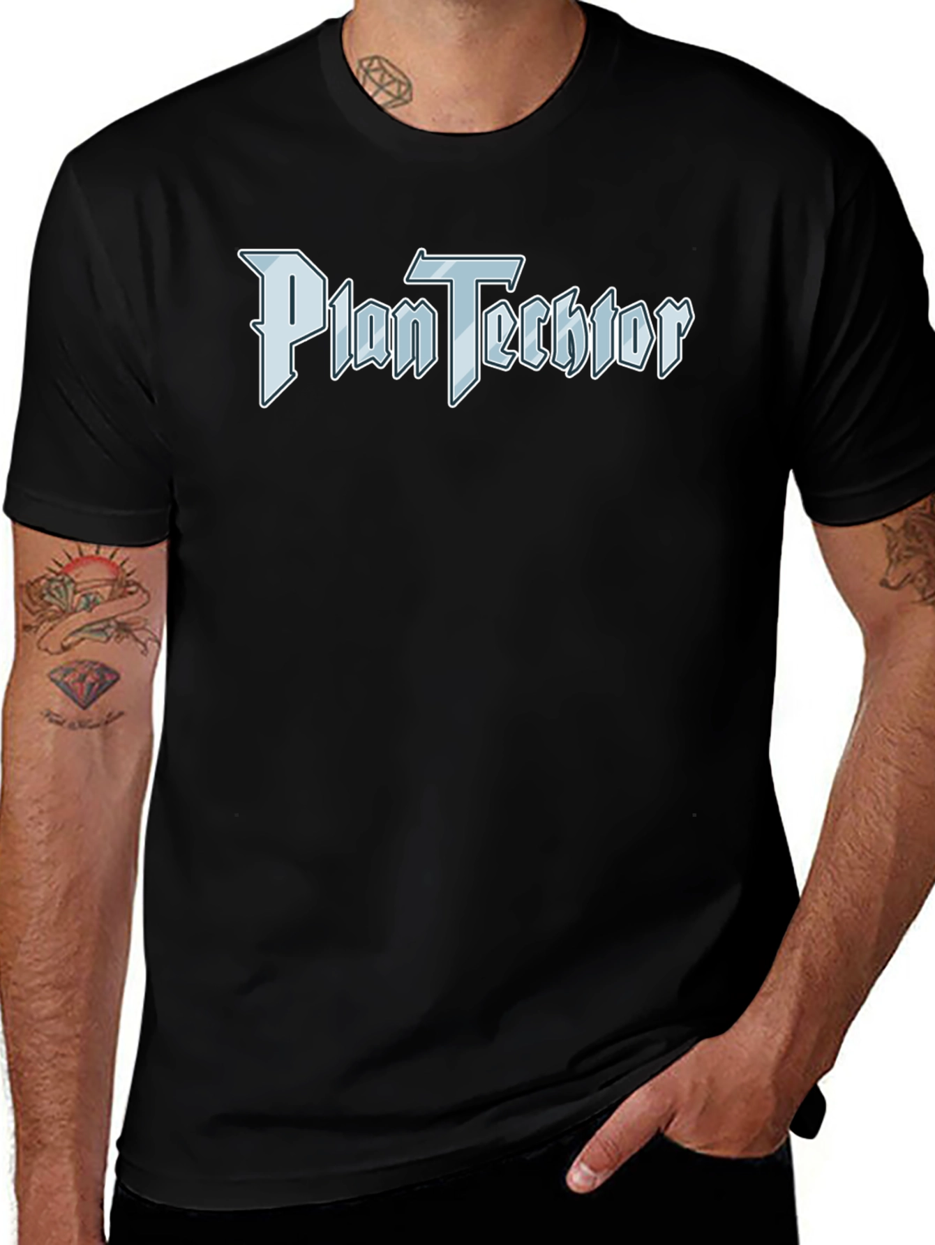 Plan Techtor Black T-Shirt