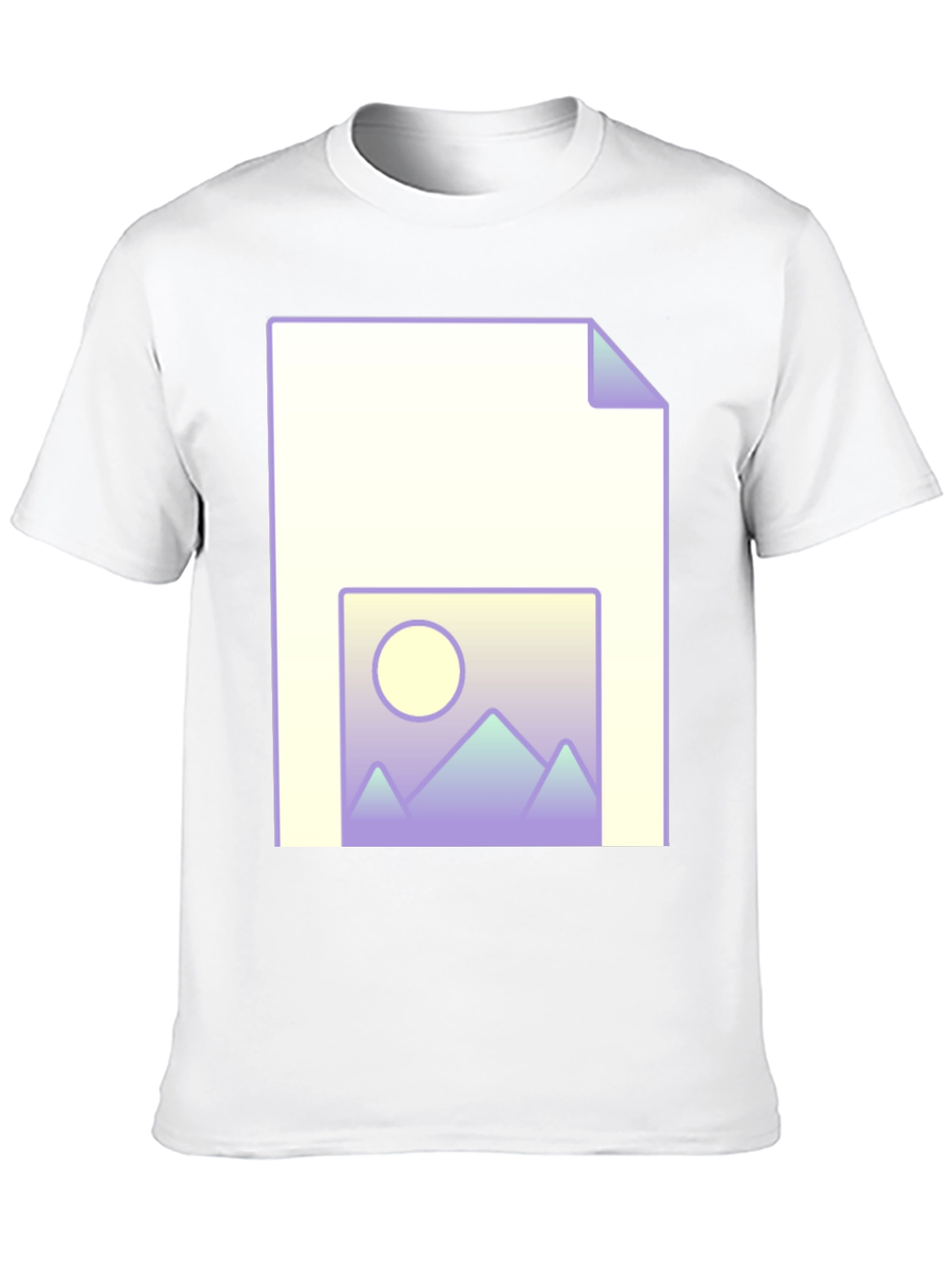 Geometric Landscape File T-Shirt
