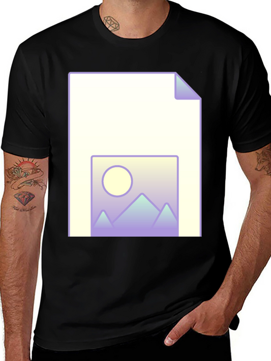 Geometric Landscape File T-Shirt