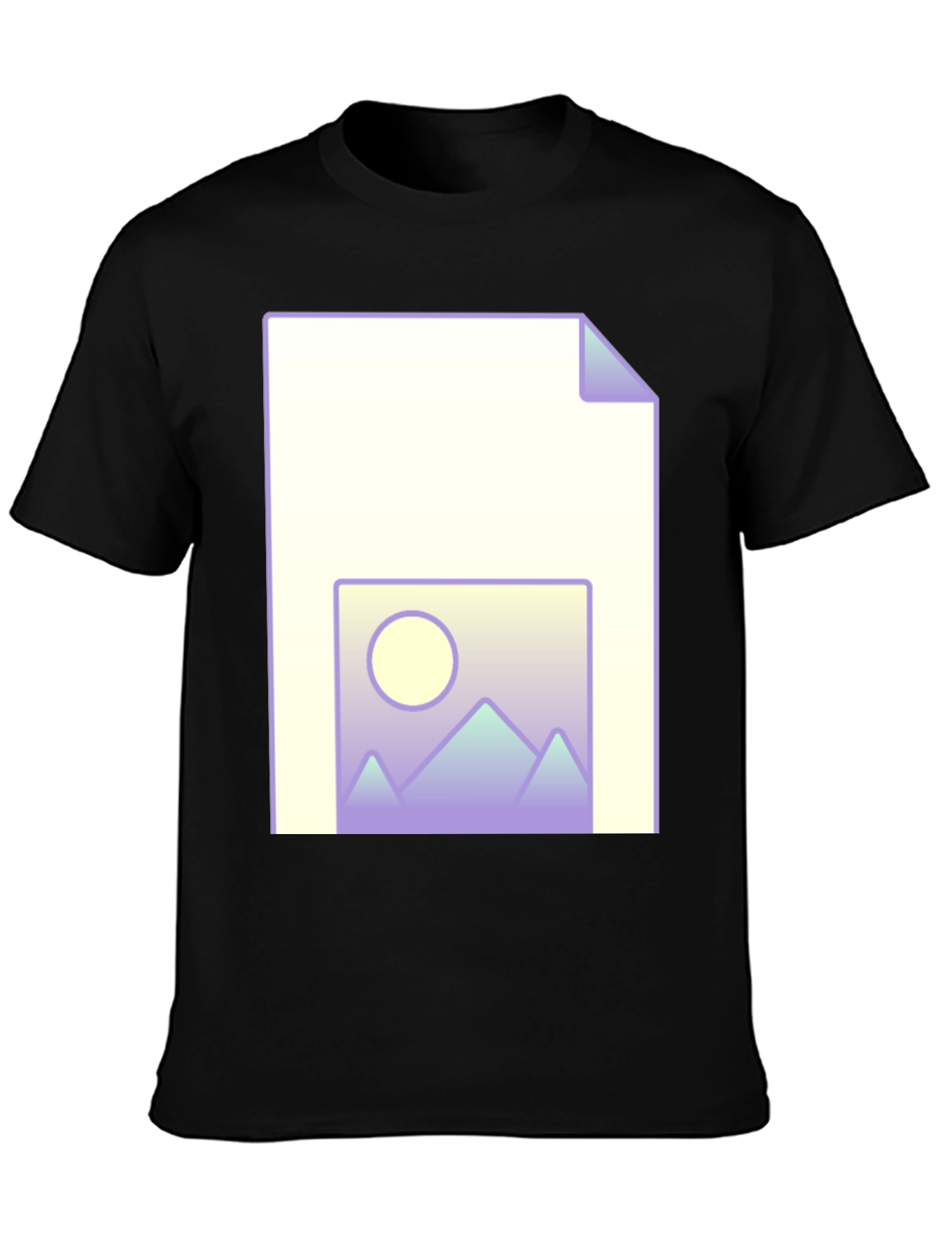 Geometric Landscape File T-Shirt