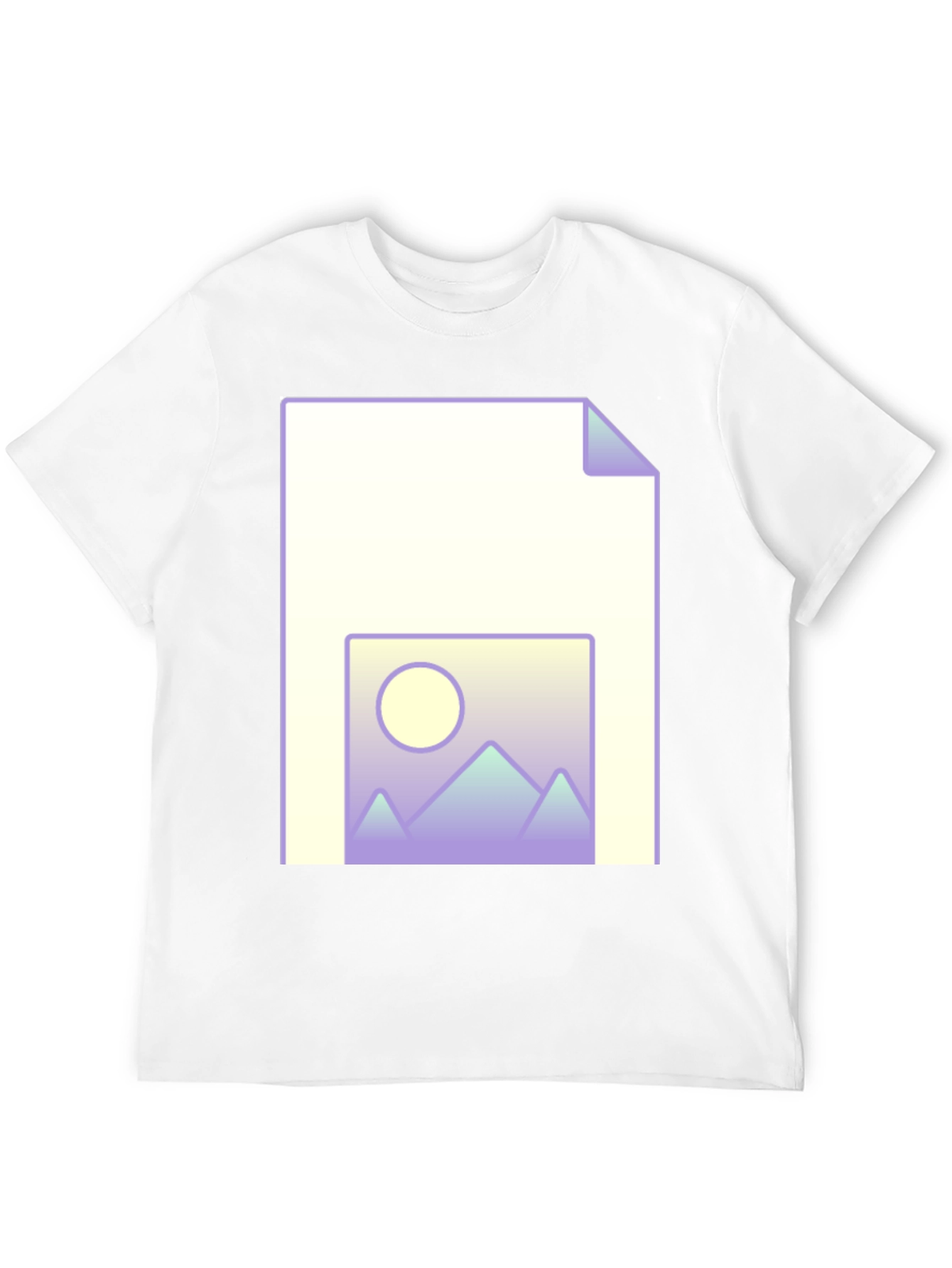 Geometric Landscape File T-Shirt