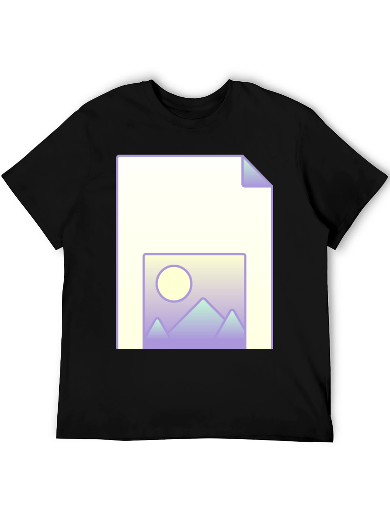 Geometric Landscape File T-Shirt