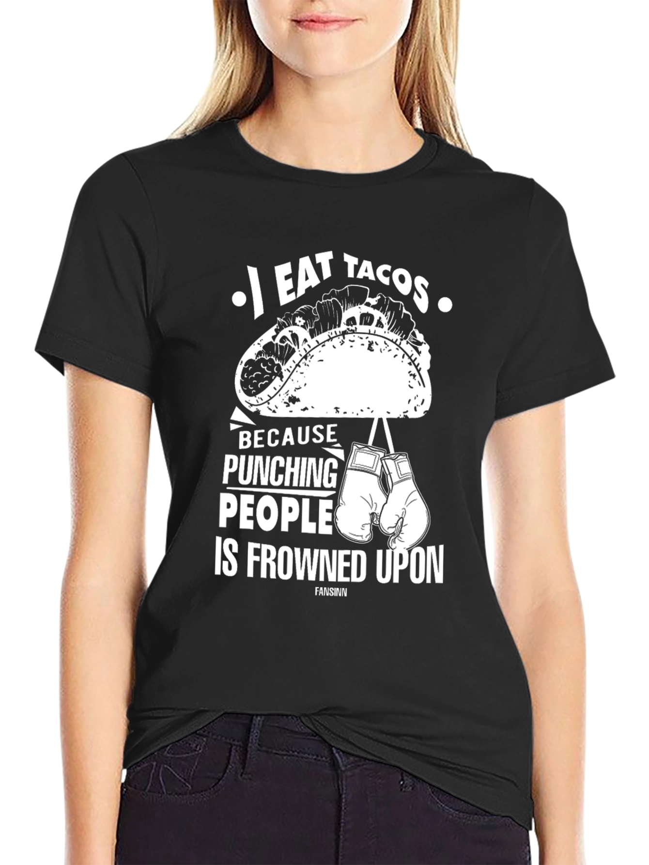I Eat Tacos Funny Graphic Tee