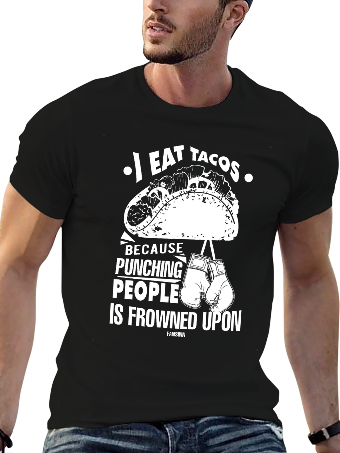 I Eat Tacos Funny Graphic Tee