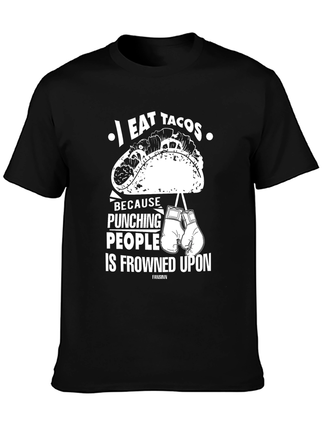 I Eat Tacos Funny Graphic Tee