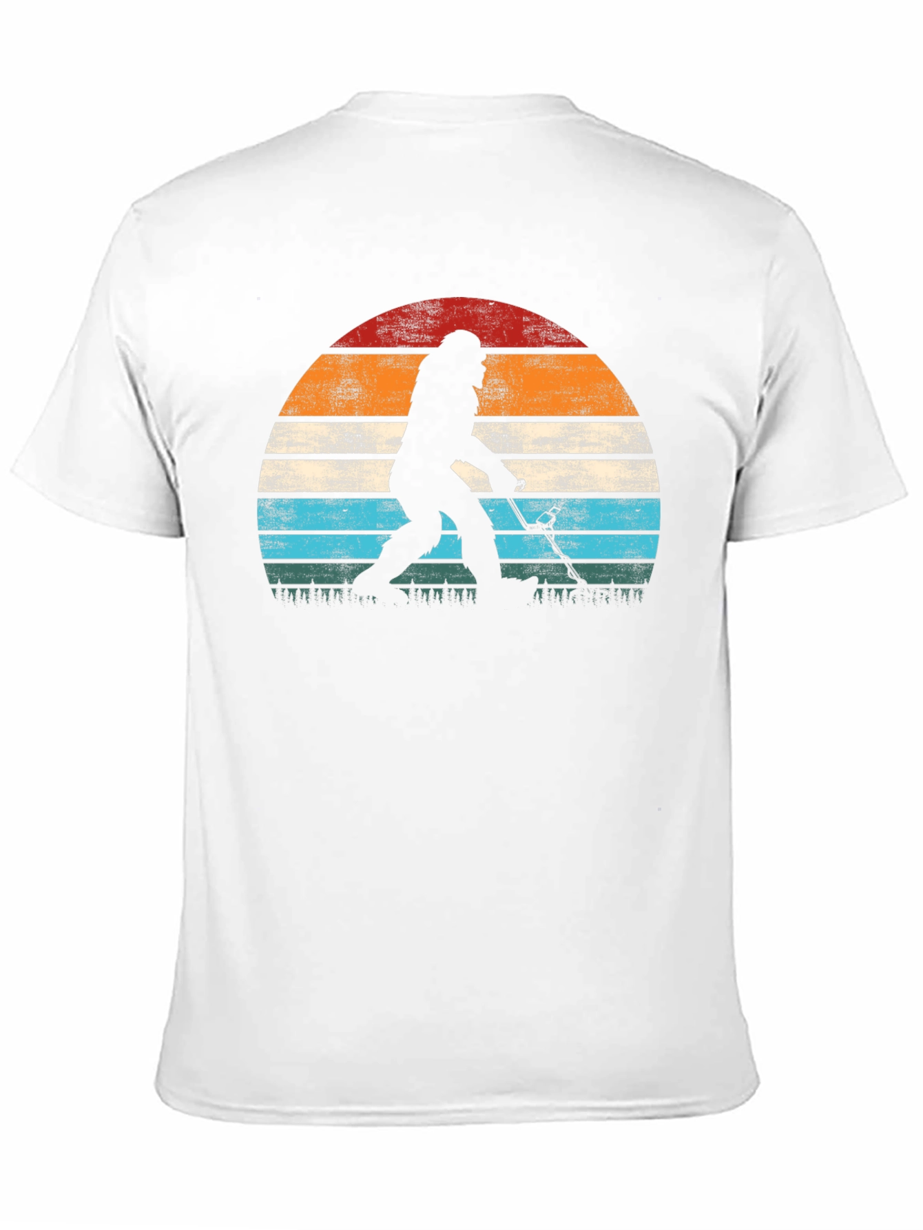Bigfoot Hockey Sunset Graphic T-Shirt
