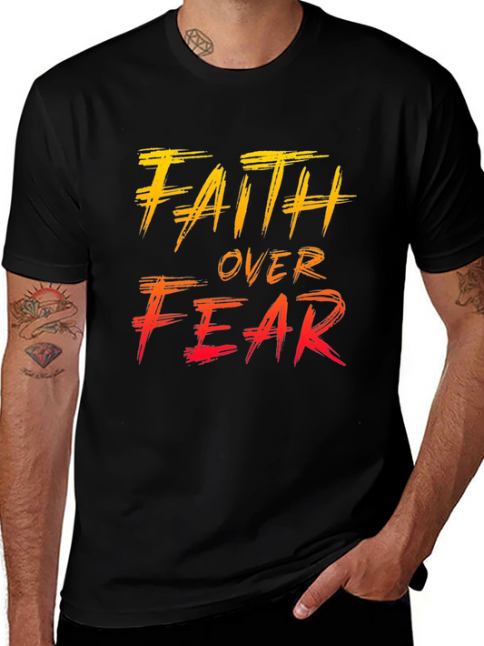 Faith Over Fear Graphic Tee - Motivational Shirt