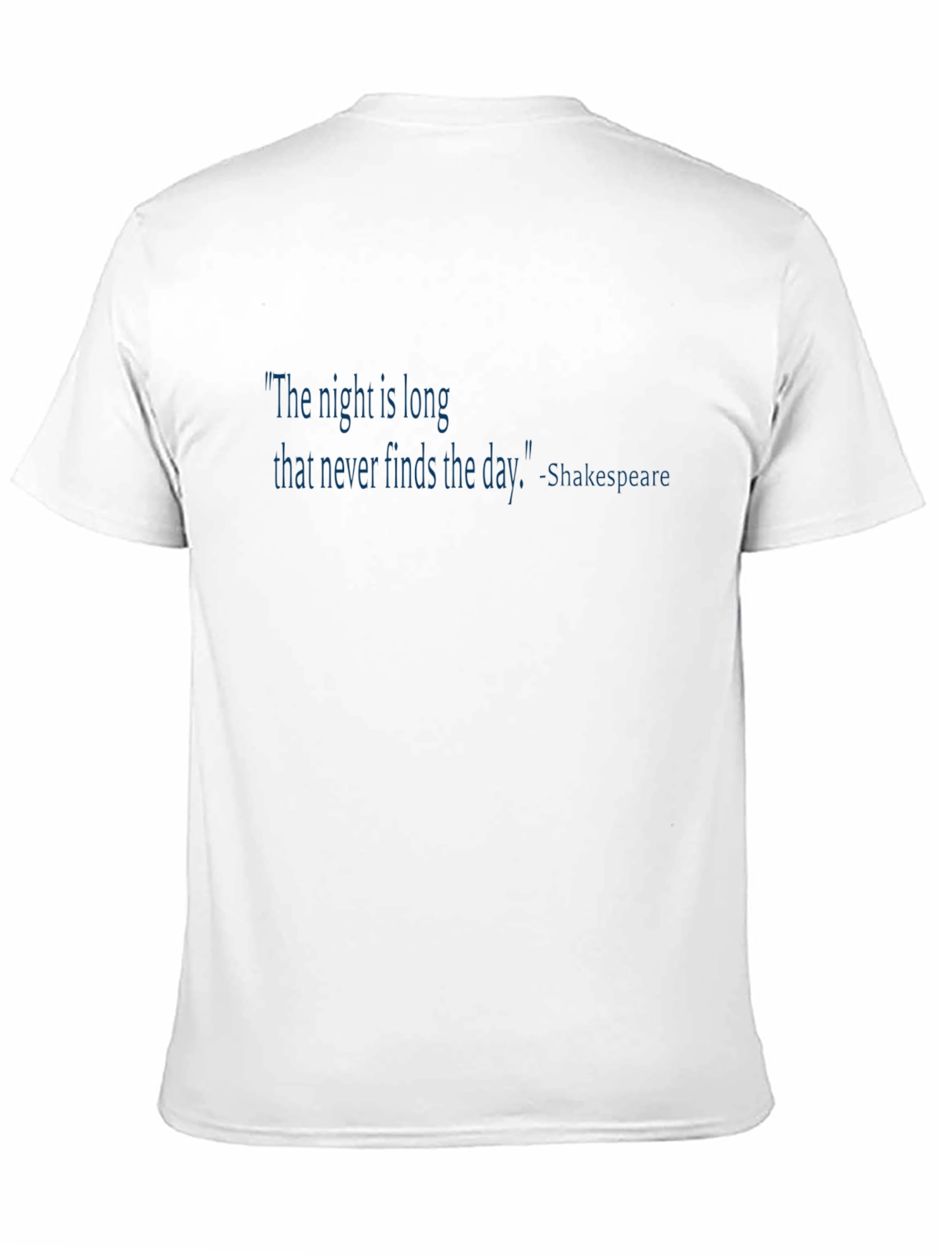 Shakespeare Quote Black T-Shirt