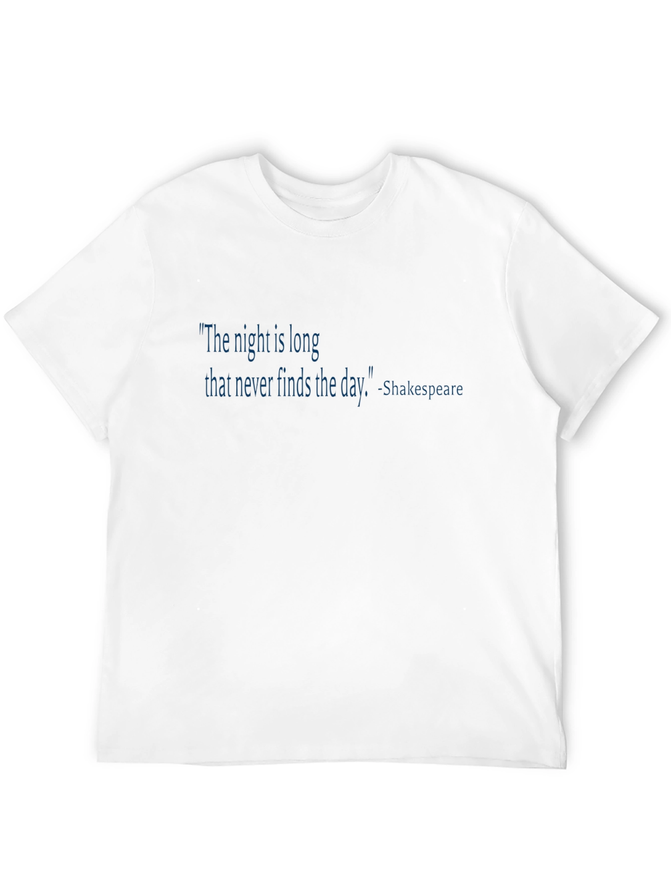 Shakespeare Quote Black T-Shirt
