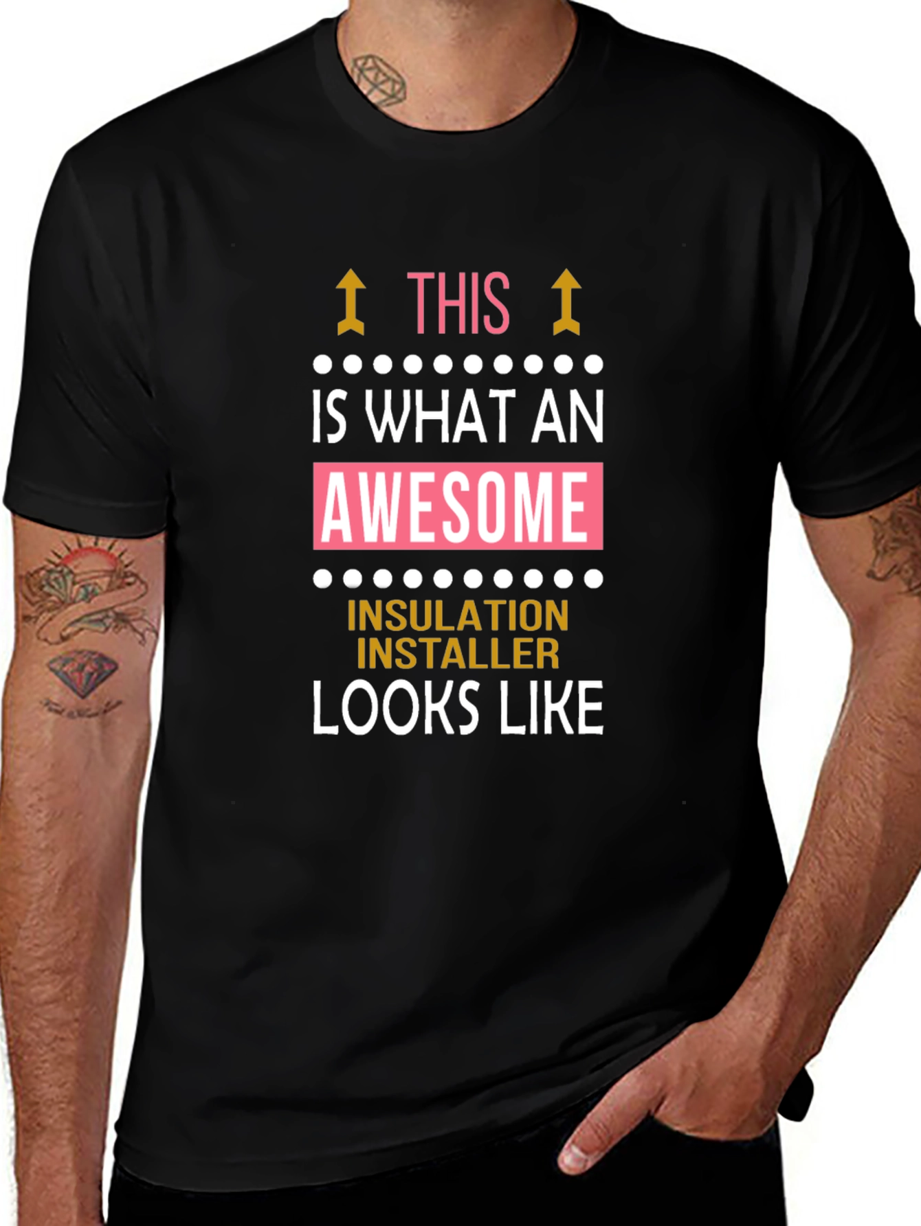 Awesome Insulation Installer Graphic T-Shirt