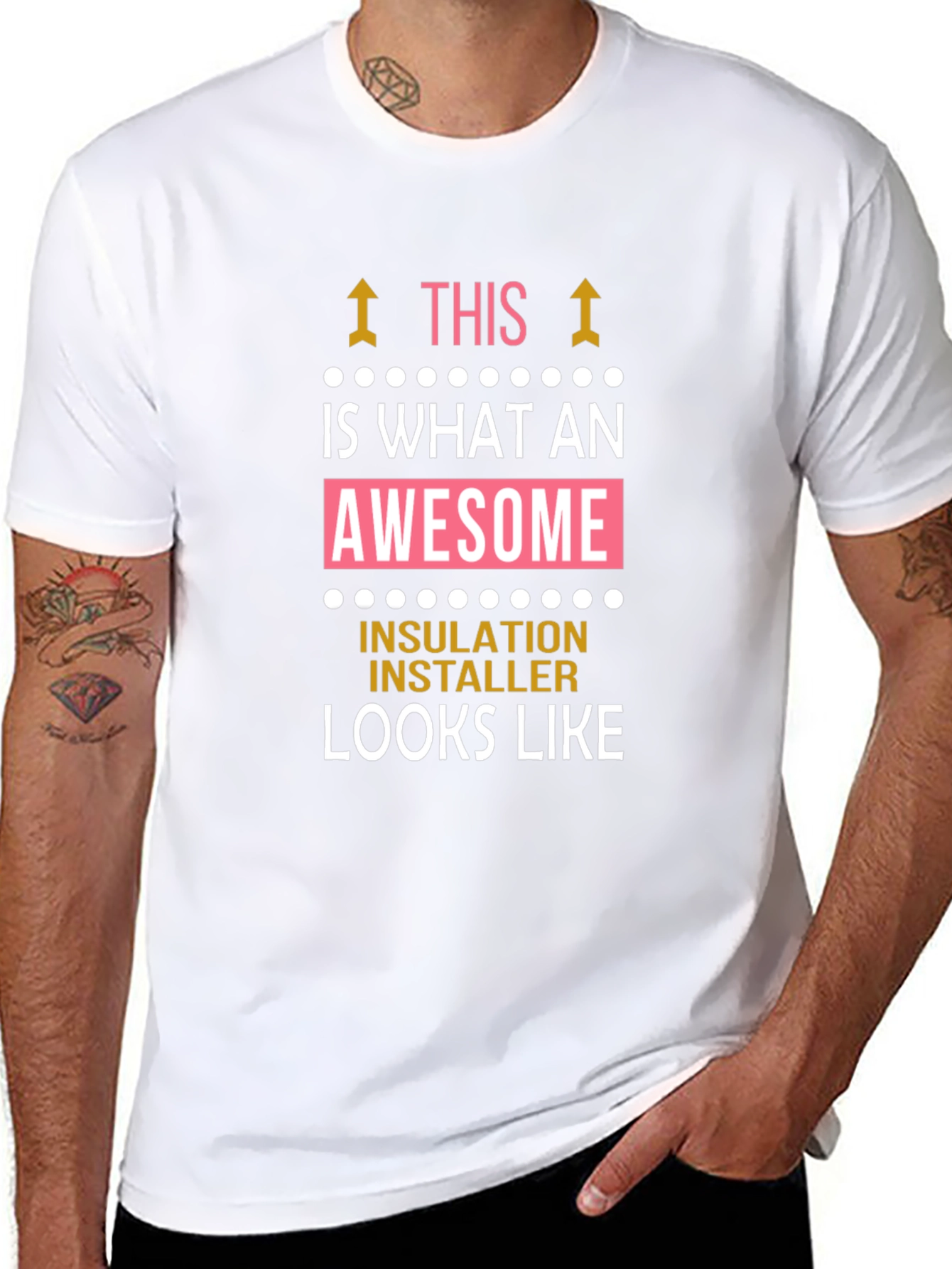 Awesome Insulation Installer Graphic T-Shirt
