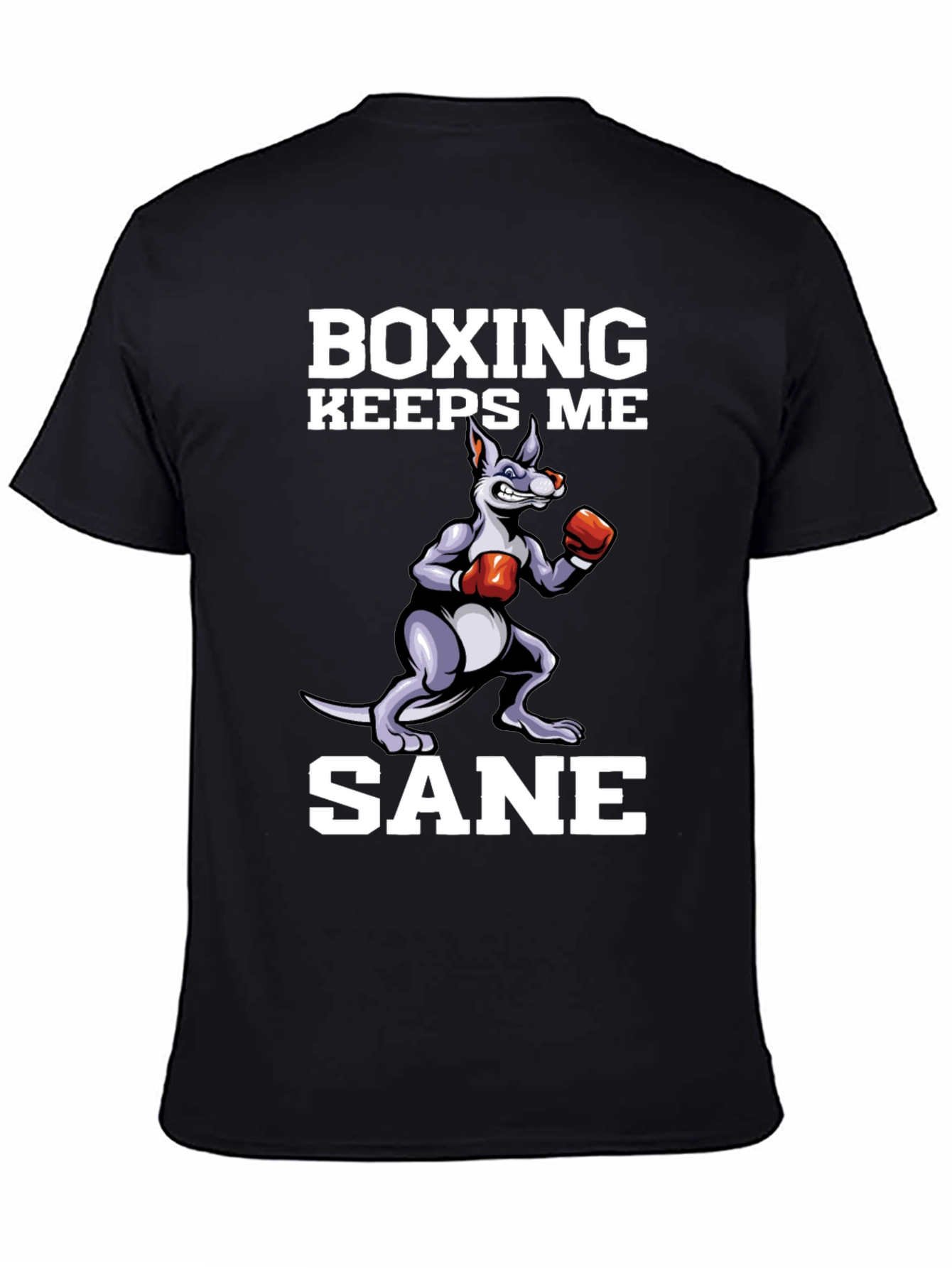 Boxing Keeps Me Sane Kangaroo Graphic Tee