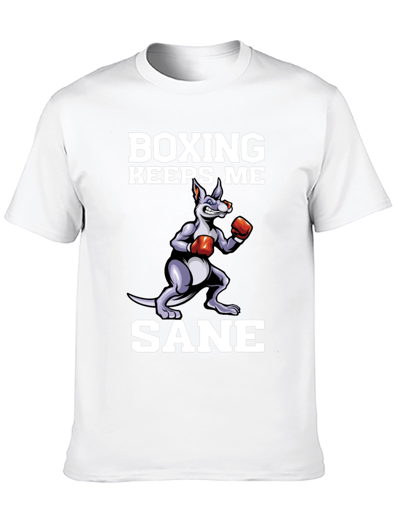 Boxing Keeps Me Sane Kangaroo Graphic Tee