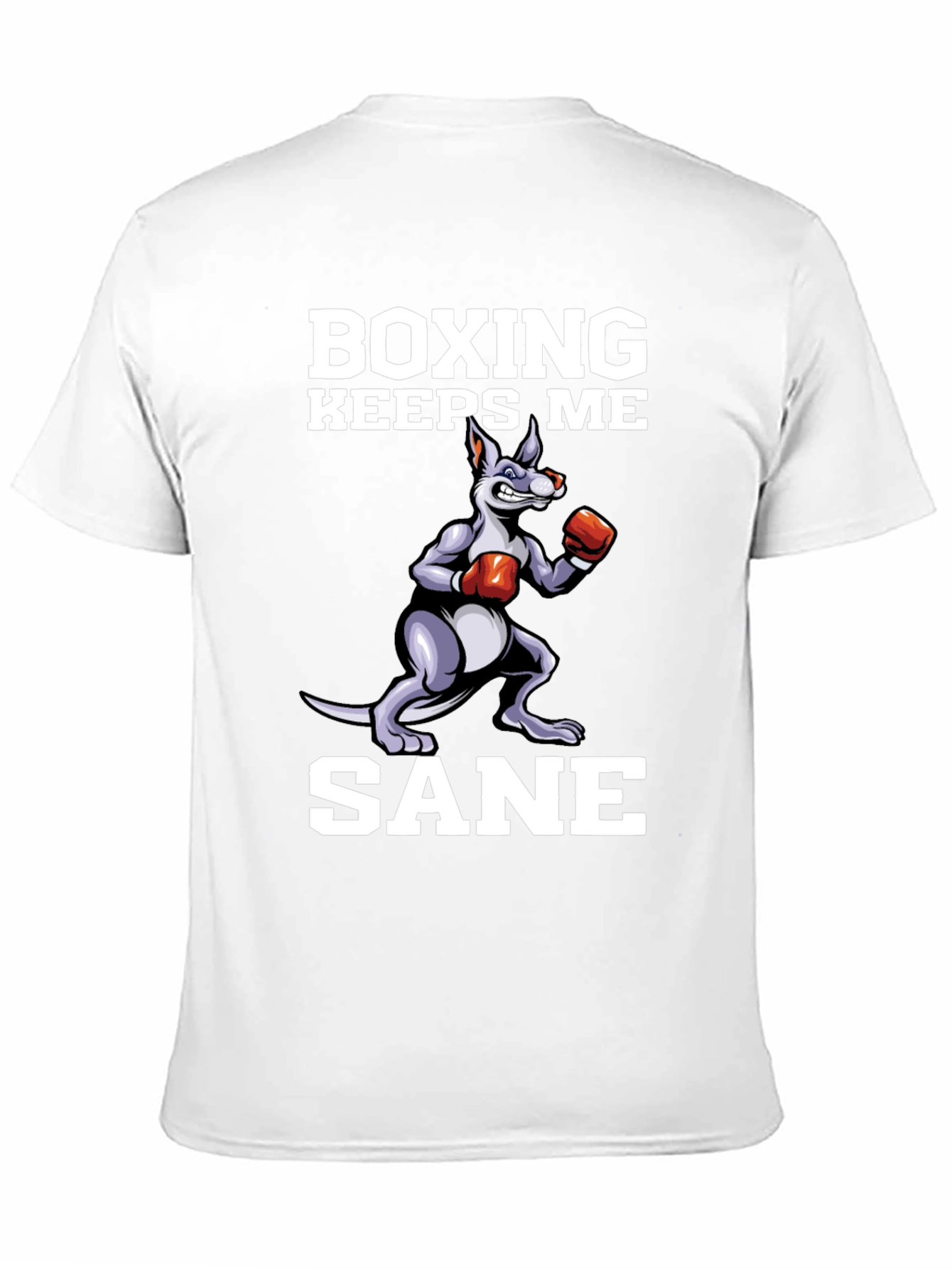 Boxing Keeps Me Sane Kangaroo Graphic Tee