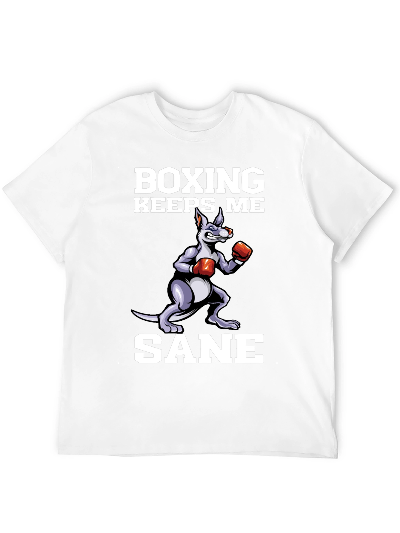 Boxing Keeps Me Sane Kangaroo Graphic Tee
