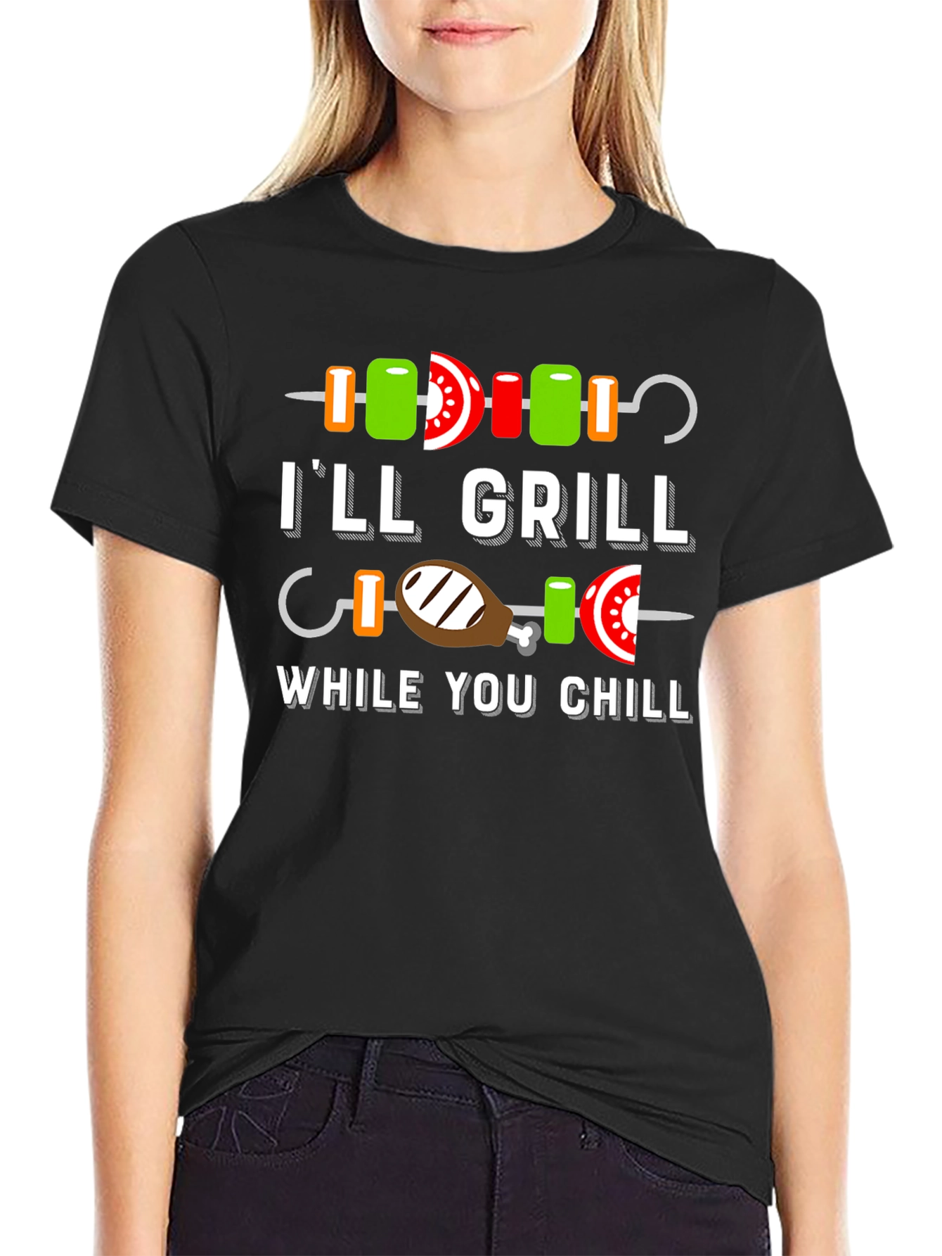 Ill Grill While You Chill BBQ T-Shirt