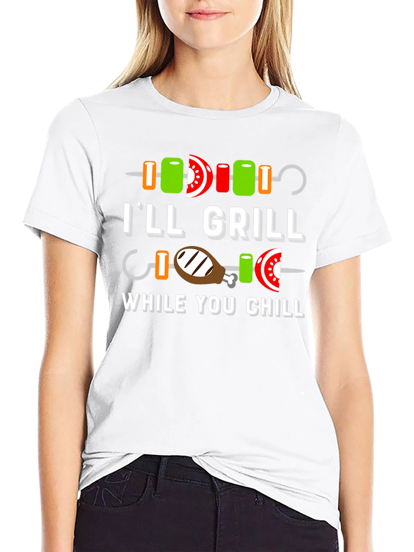 Ill Grill While You Chill BBQ T-Shirt