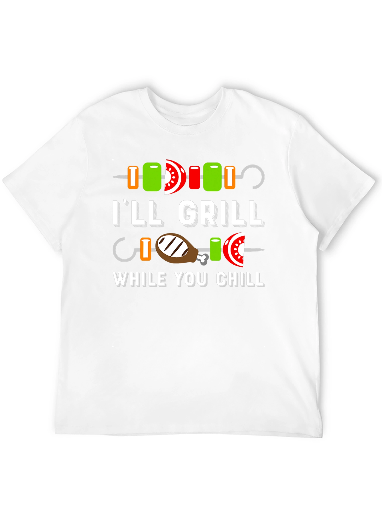 Ill Grill While You Chill BBQ T-Shirt
