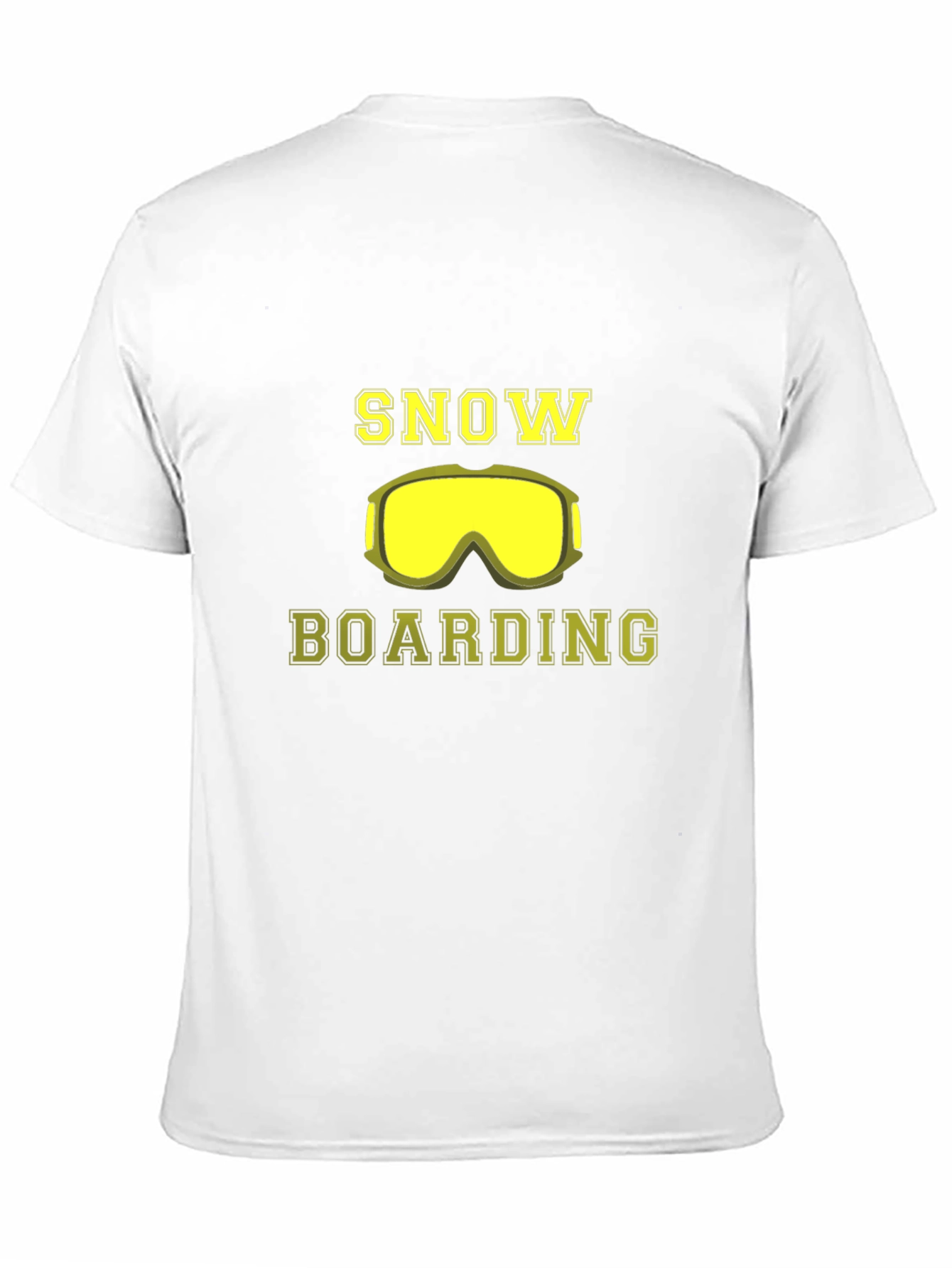 Snowboarding T-Shirt - Yellow Goggles Design