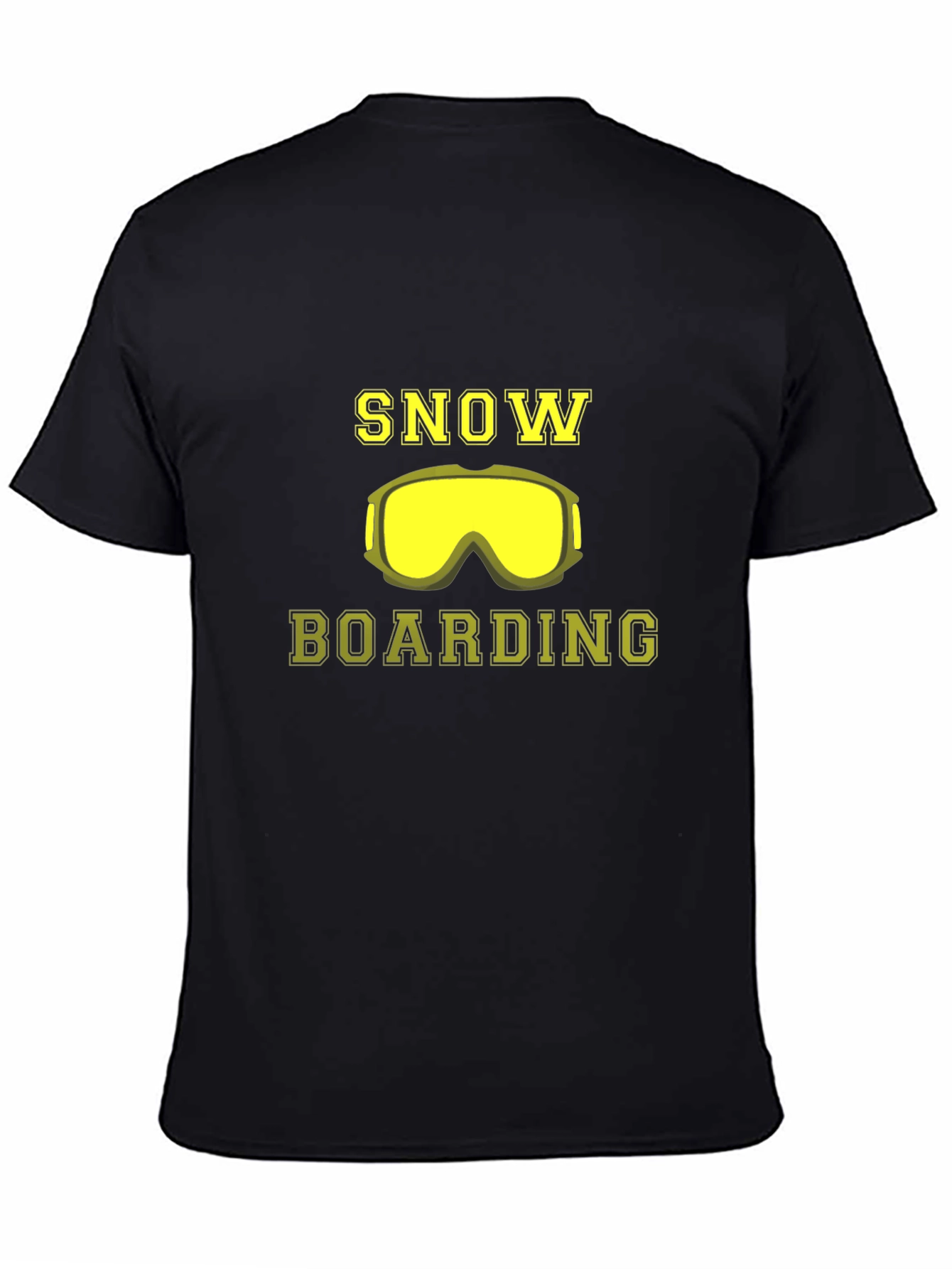 Snowboarding T-Shirt - Yellow Goggles Design