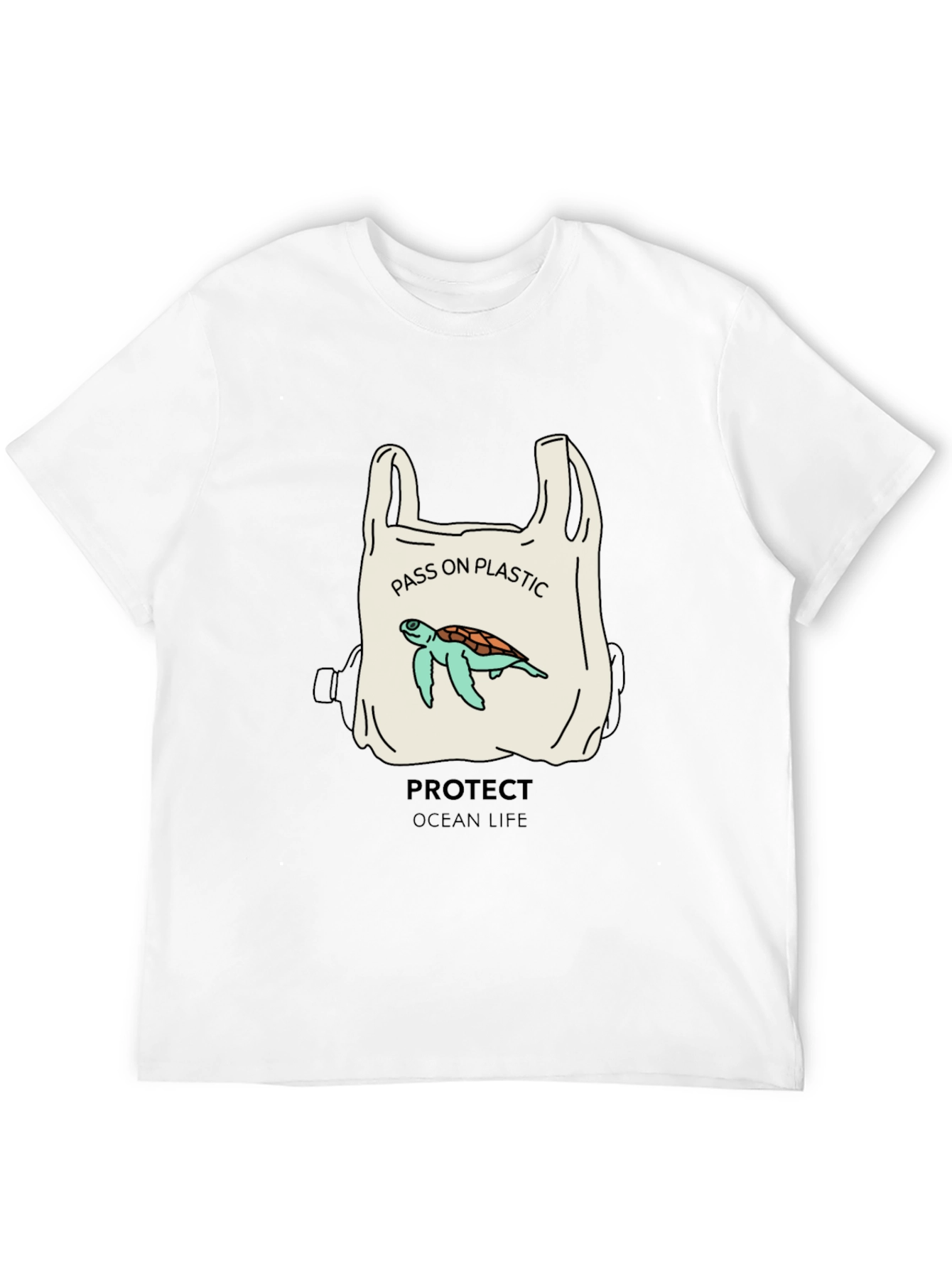 Eco-Friendly Turtle Graphic Tee