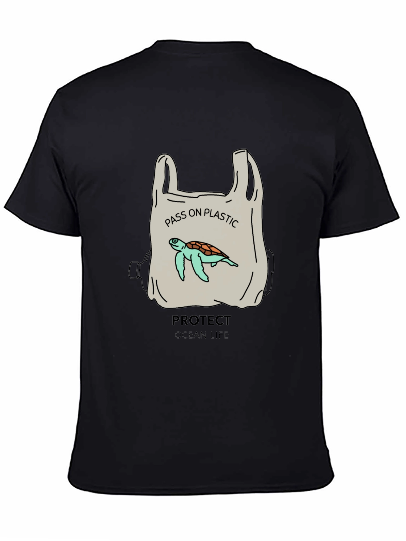 Eco-Friendly Turtle Graphic Tee