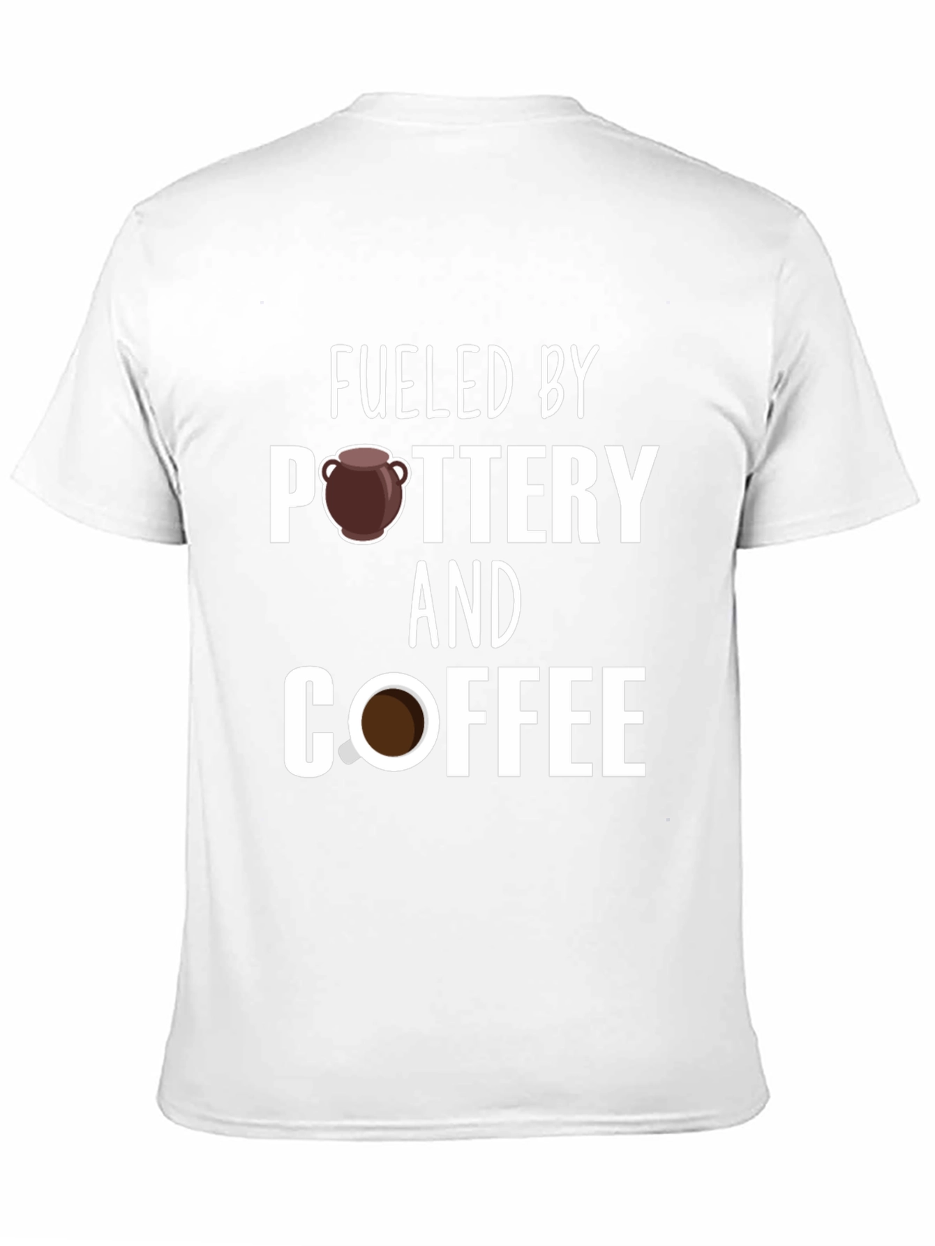 Fueled by Pottery and Coffee Black T-Shirt