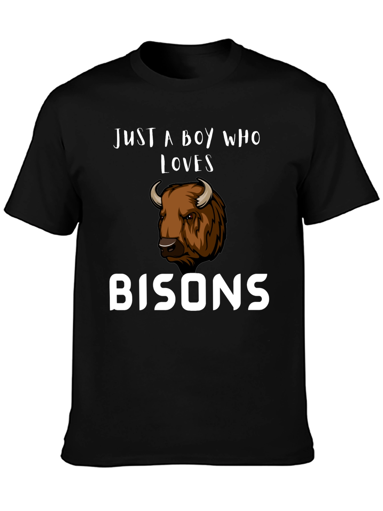 Just A Boy Who Loves Bisons T-Shirt