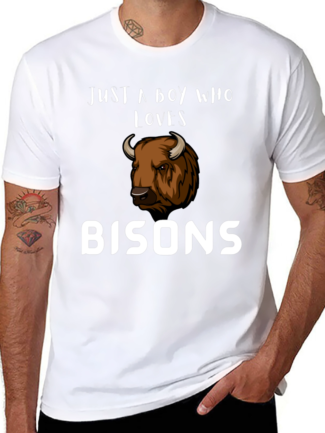 Just A Boy Who Loves Bisons T-Shirt