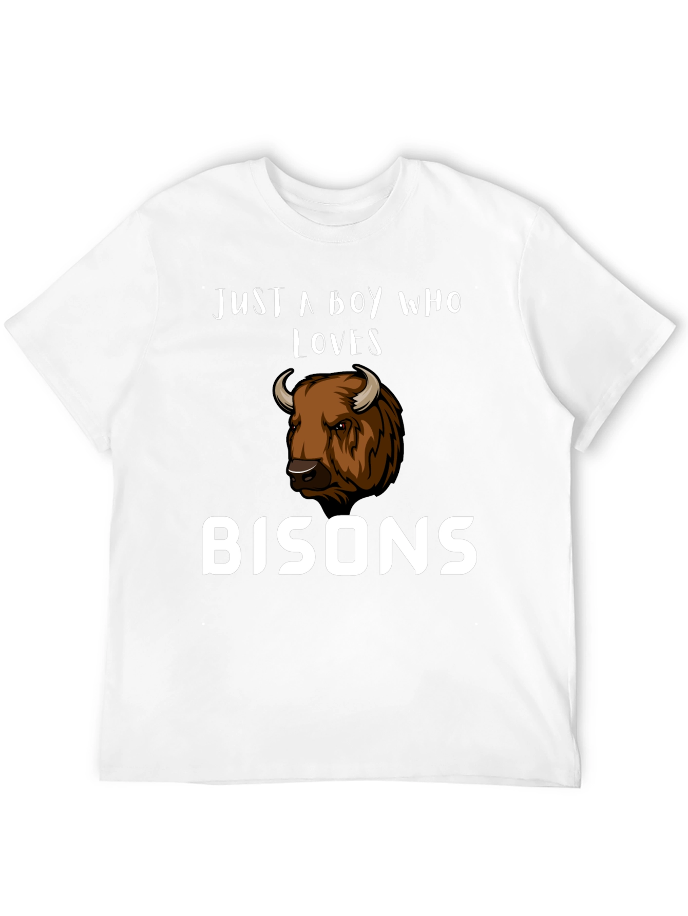 Just A Boy Who Loves Bisons T-Shirt