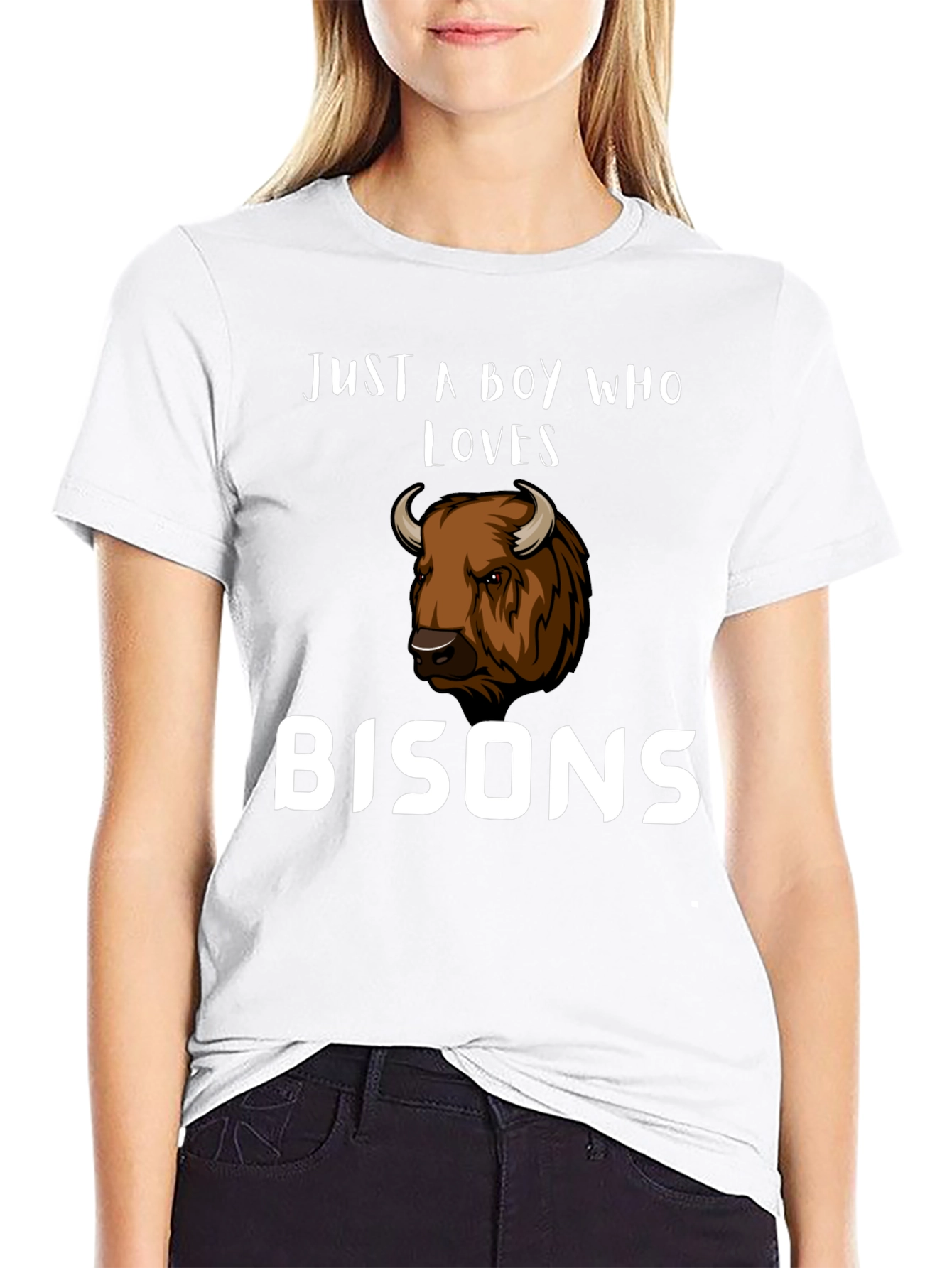 Just A Boy Who Loves Bisons T-Shirt