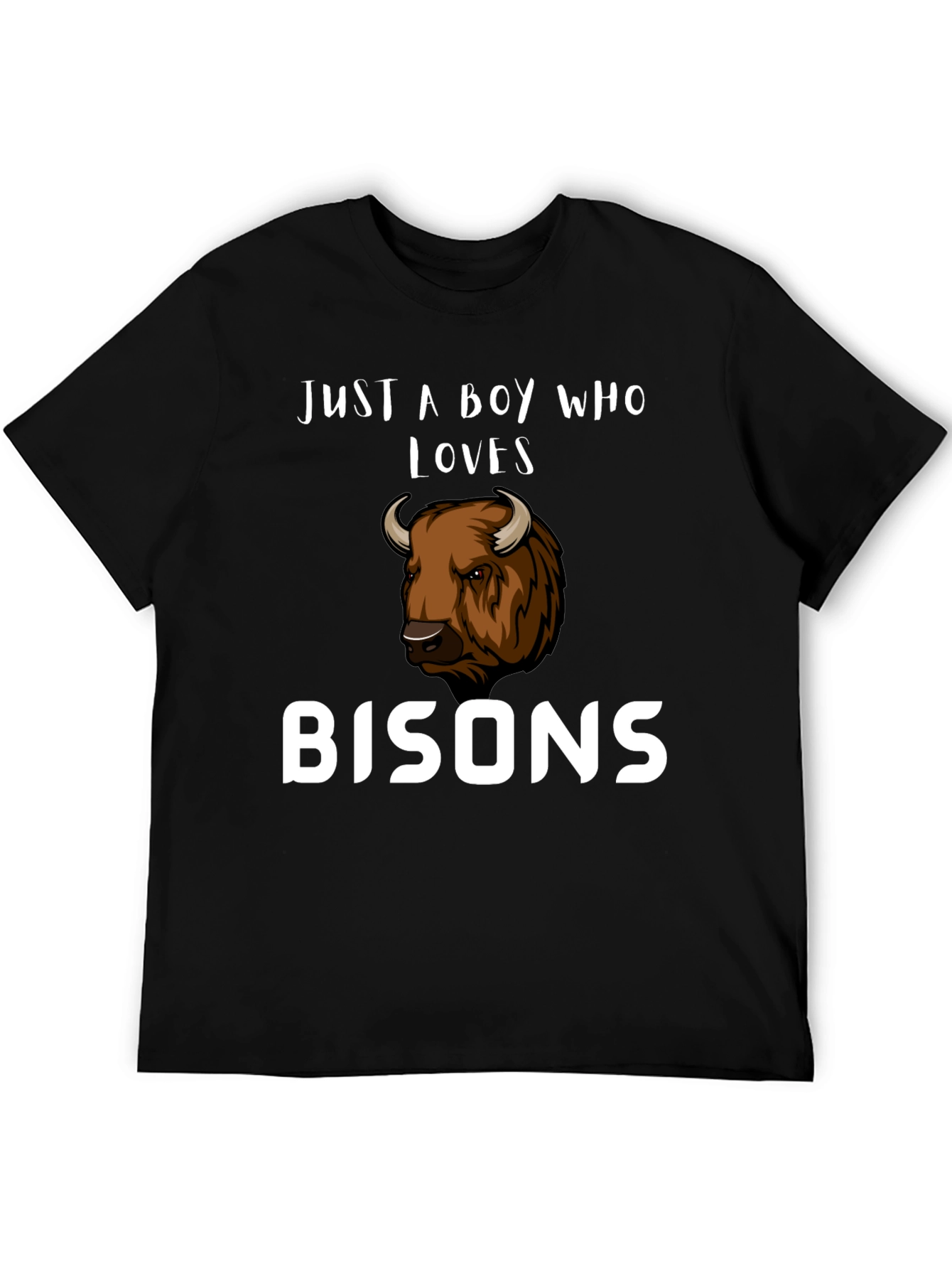 Just A Boy Who Loves Bisons T-Shirt
