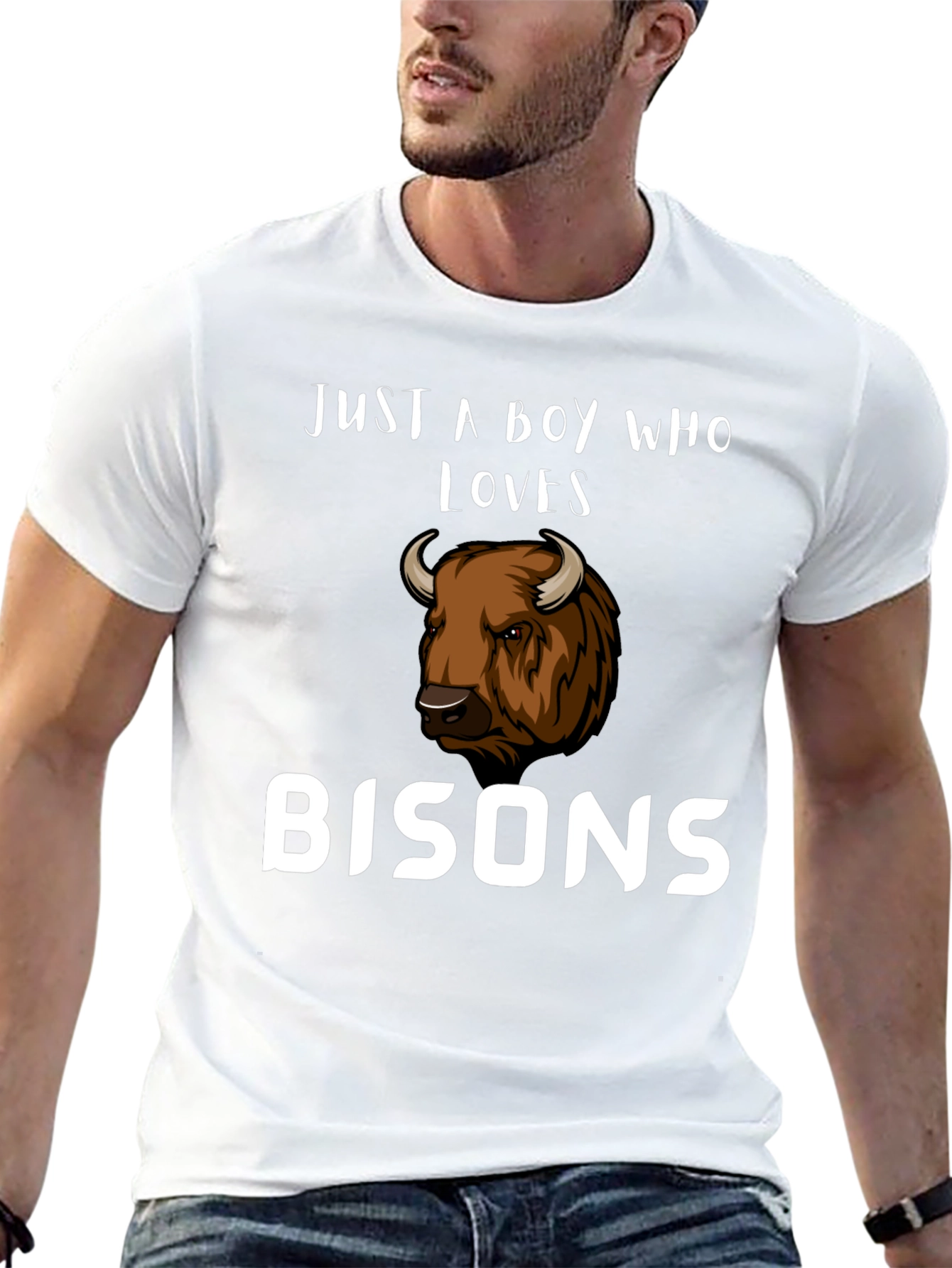 Just A Boy Who Loves Bisons T-Shirt