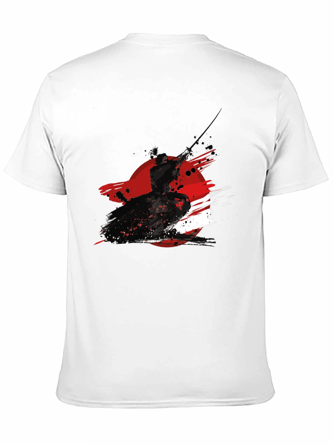 Samurai Ink Graphic Black T-Shirt
