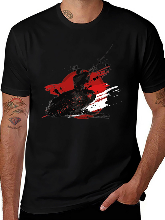 Samurai Ink Graphic Black T-Shirt
