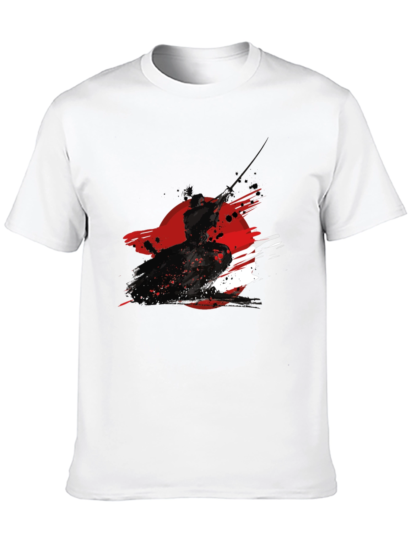 Samurai Ink Graphic Black T-Shirt