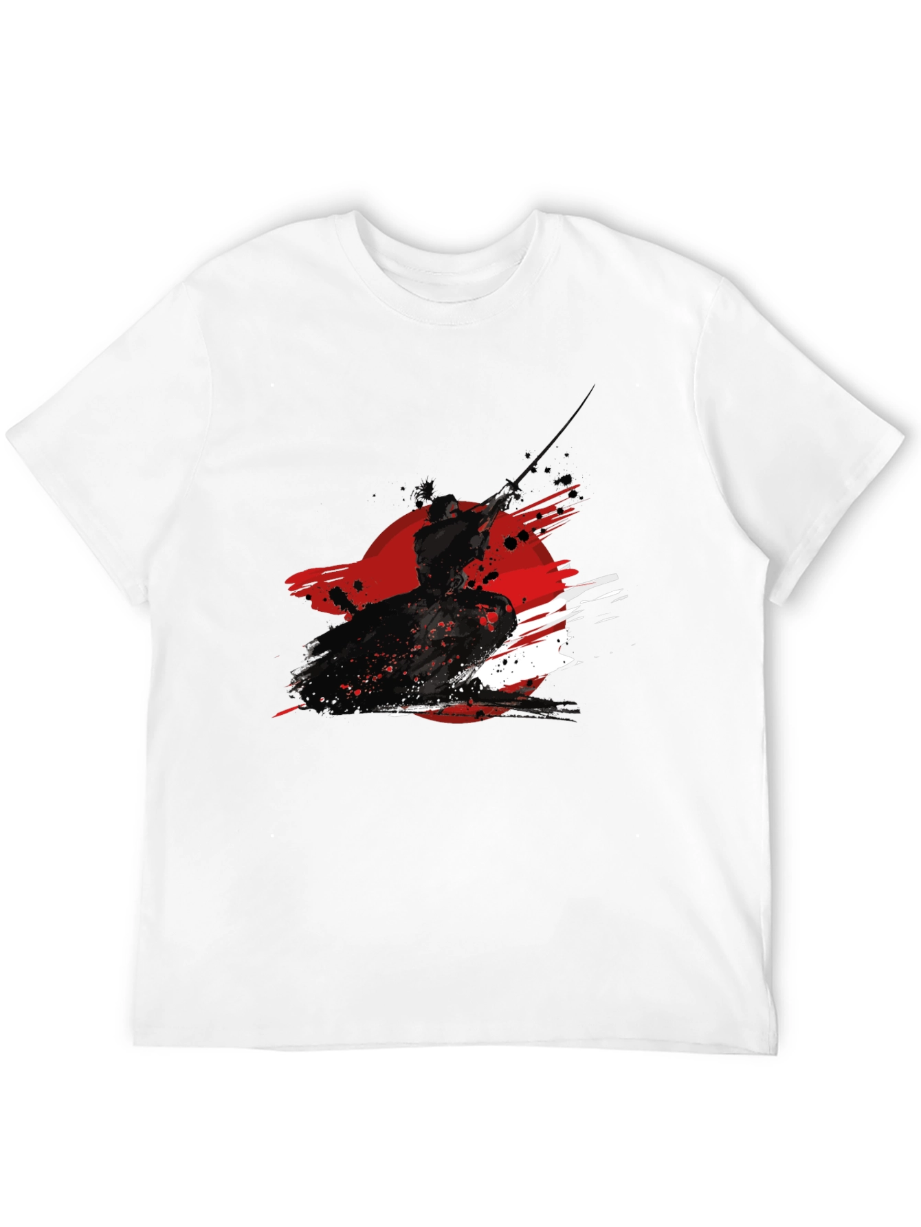 Samurai Ink Graphic Black T-Shirt