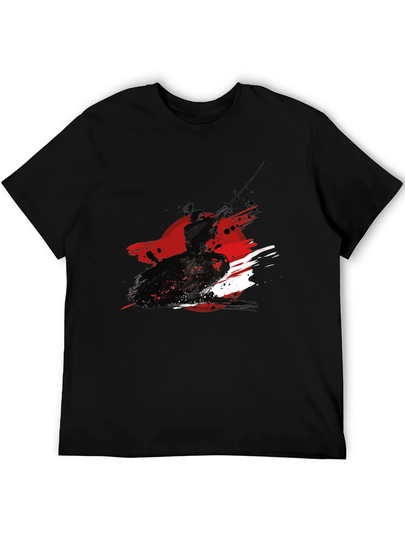 Samurai Ink Graphic Black T-Shirt
