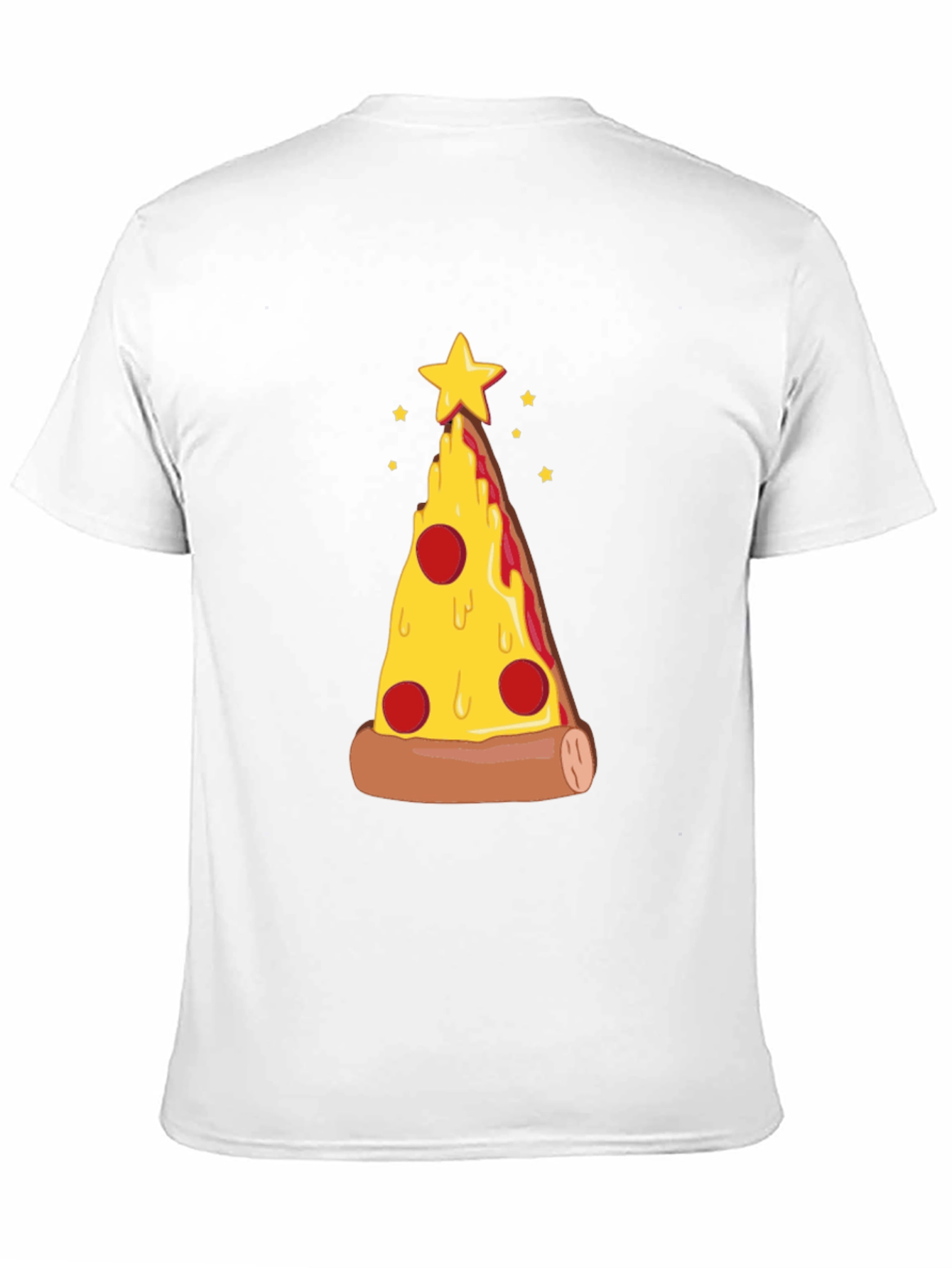 Pizza Christmas Tree Graphic Tee - Holiday Fun!