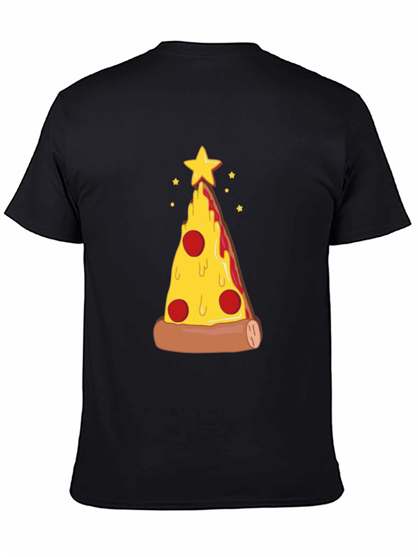 Pizza Christmas Tree Graphic Tee - Holiday Fun!