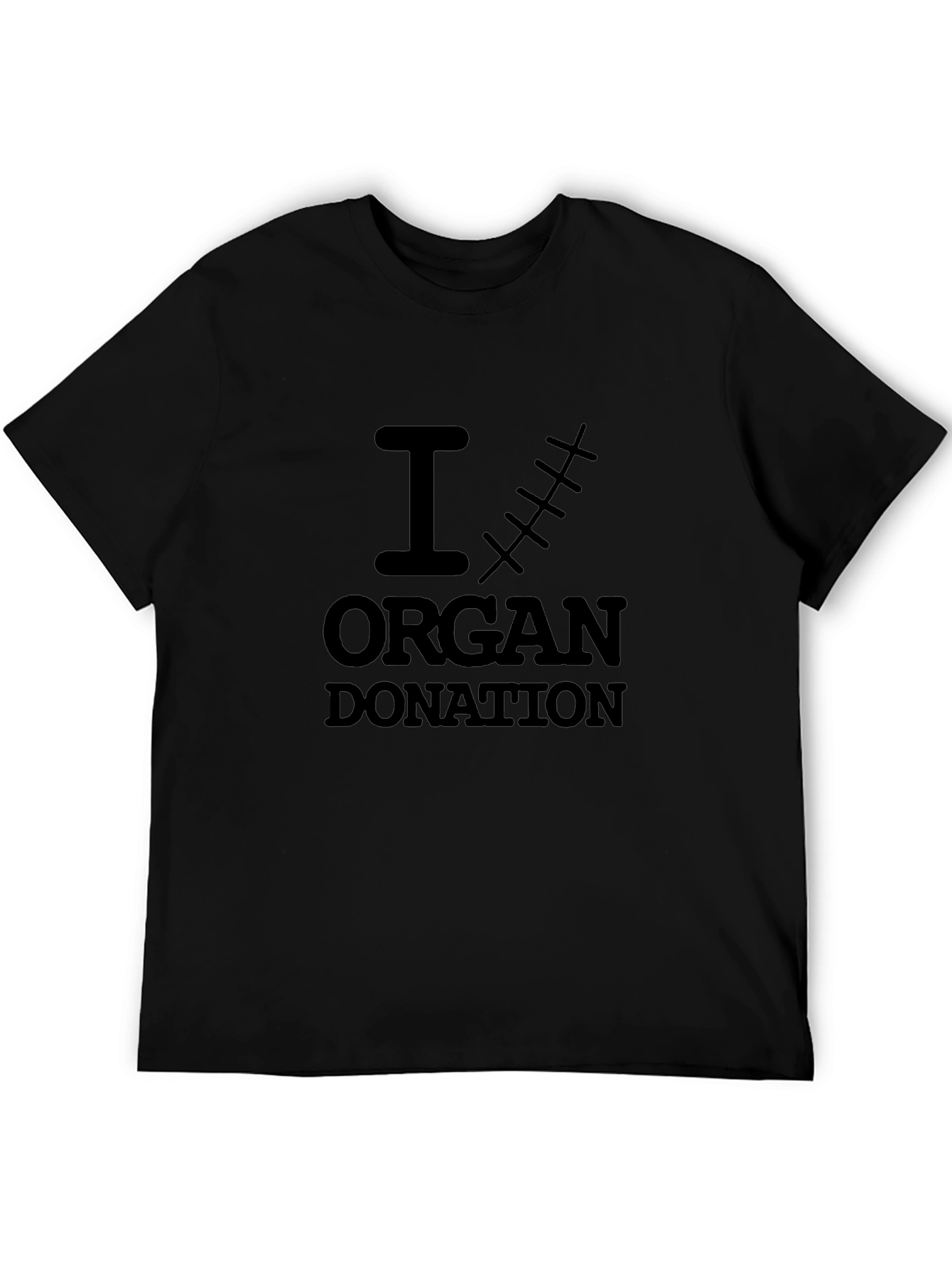 I Scar Organ Donation T-Shirt Black Cotton Tee