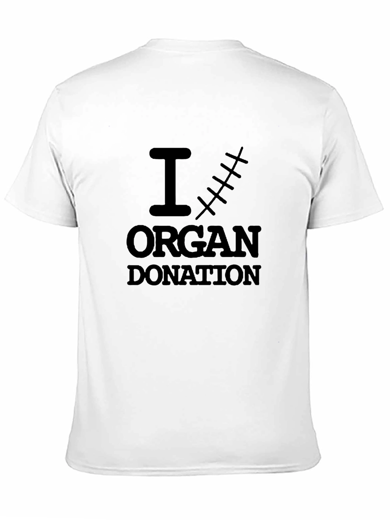 I Scar Organ Donation T-Shirt Black Cotton Tee