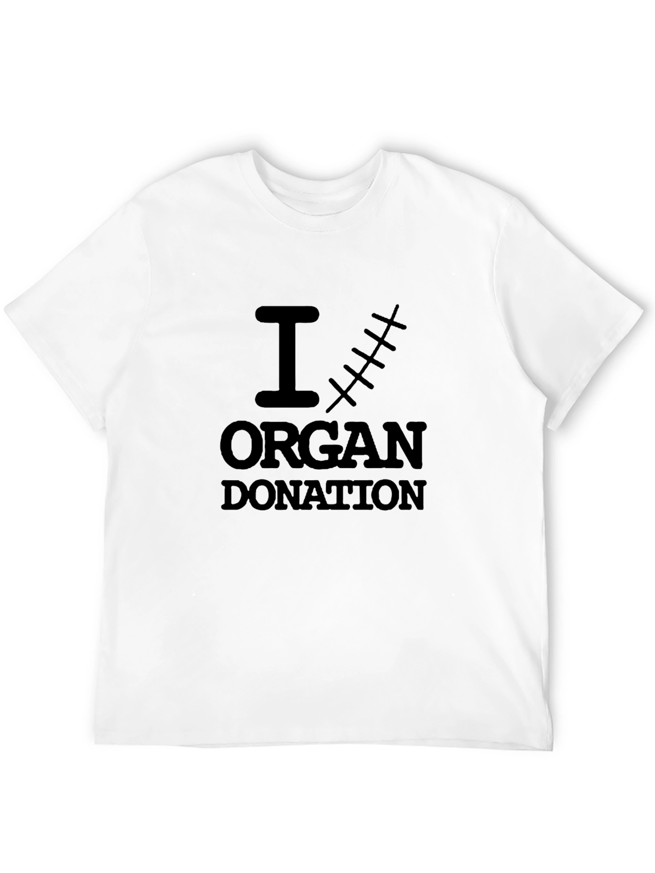 I Scar Organ Donation T-Shirt Black Cotton Tee