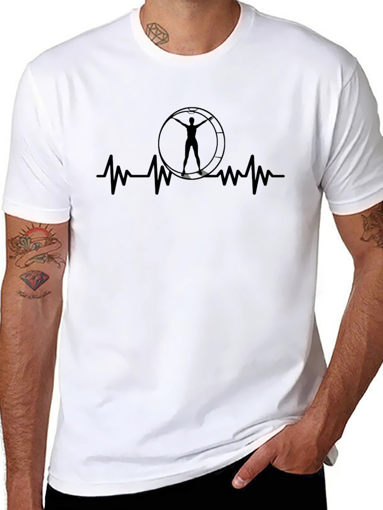 Heartbeat Hamster Wheel Tee - Unisex