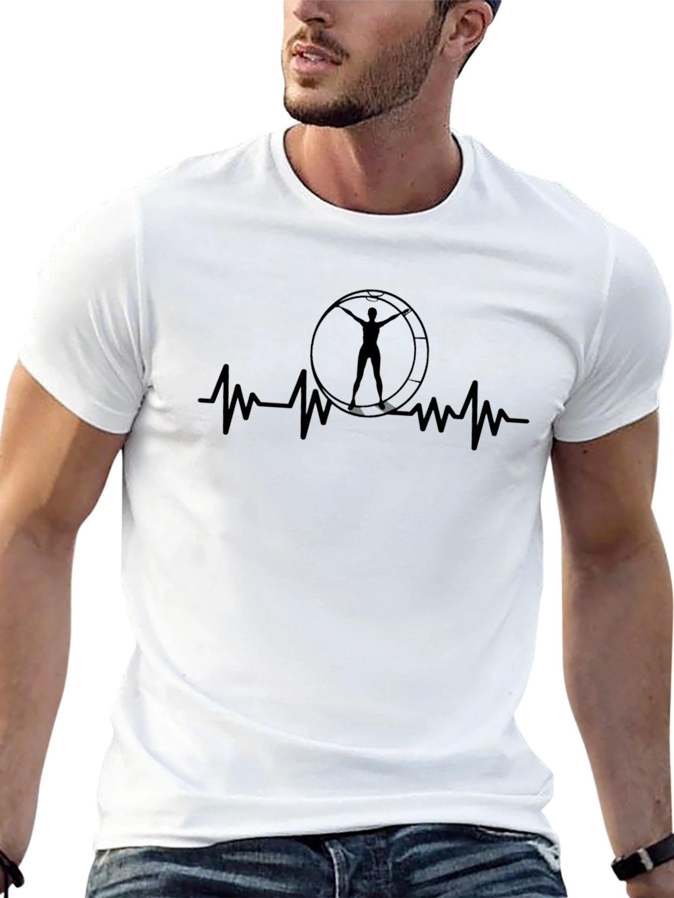 Heartbeat Hamster Wheel Tee - Unisex